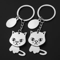 Small Cat Key Tag