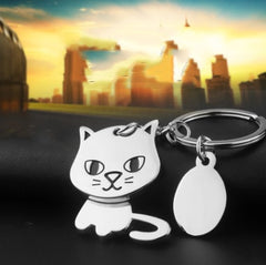 Small Cat Key Tag
