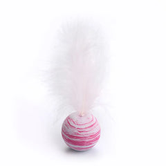 Cosmic Feather Ball Cat Toy