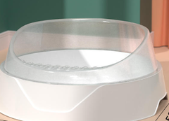 Semi-Enclosed Cat Litter Box with Shovel