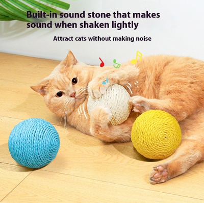 Giant Sisal Play Ball | Cat Stress Relief Toy