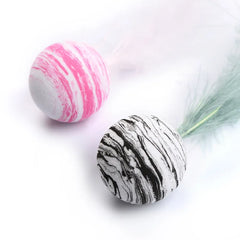 Cosmic Feather Ball Cat Toy