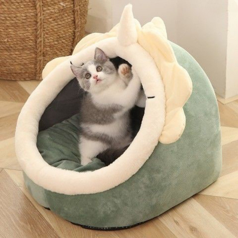 Cozy Cat Nap Nook - Washable Semi-Enclosed House