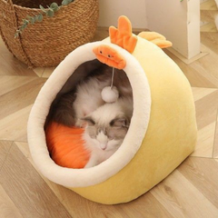 Cozy Cat Nap Nook - Washable Semi-Enclosed House