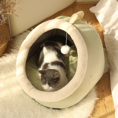 Cozy Cat Nap Nook - Washable Semi-Enclosed House