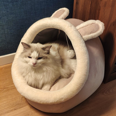 Cozy Cat Nap Nook - Washable Semi-Enclosed House