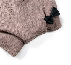Cat Ears Knit Cap with Little Black Cat